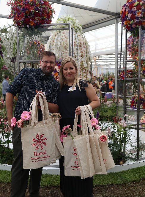 Visitors left with some goodies porta nova red naomi chelsea flower show
