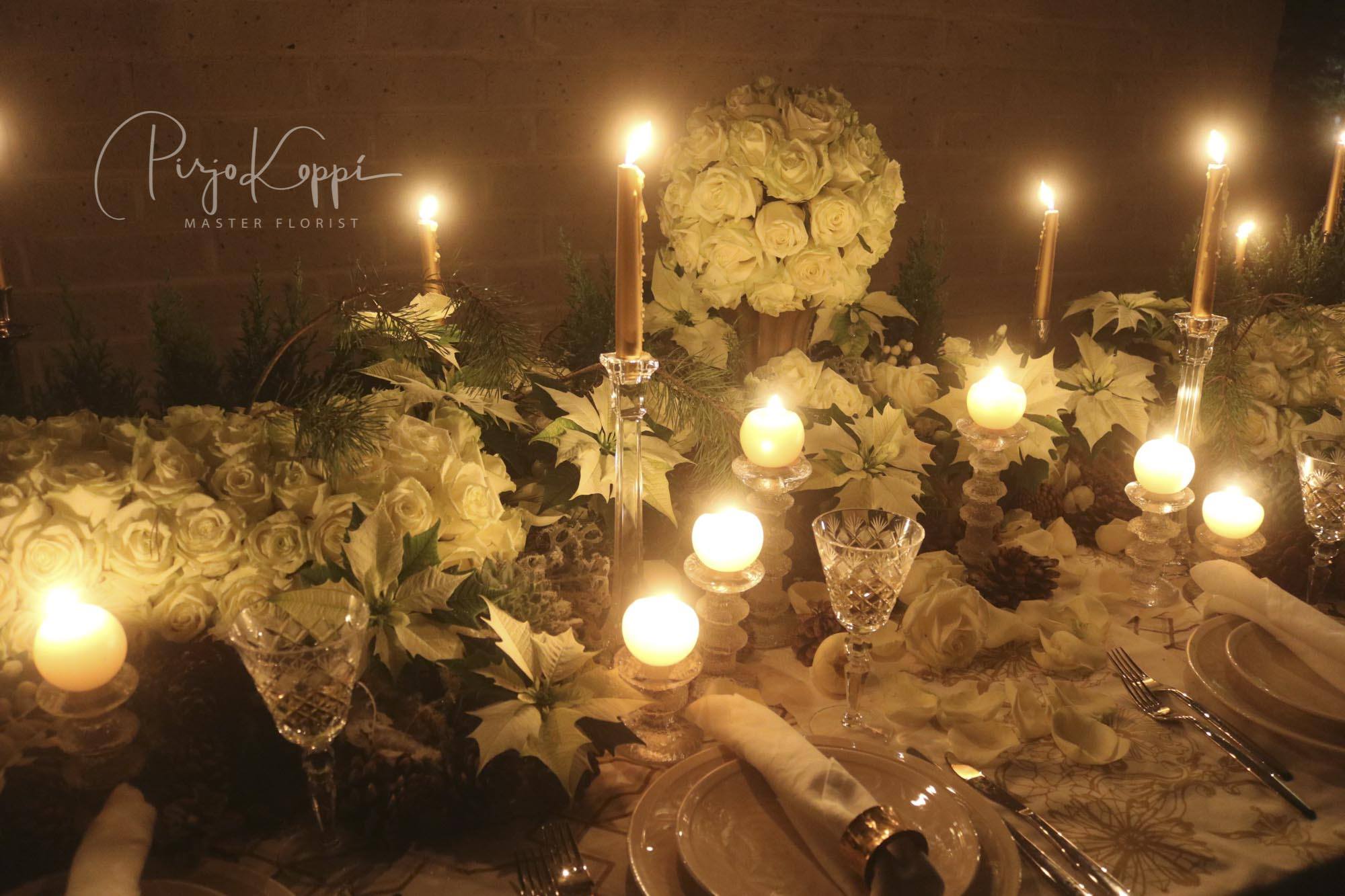 Pirjo's Elegant Festive Dinner Table with Porta Nova White Naomi 3