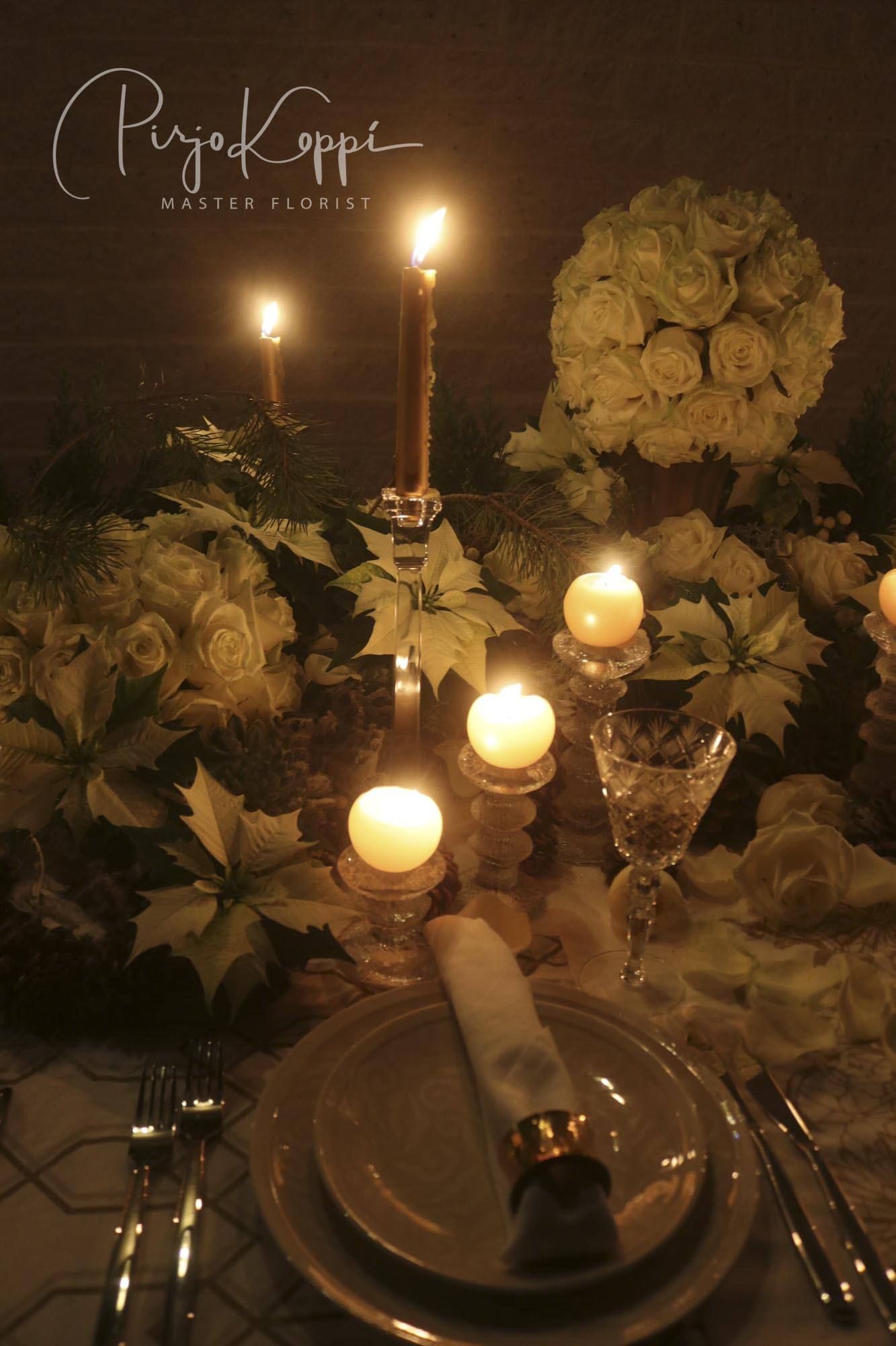 Porta Nova White Naomi Pirjo's Elegant Festive Dinner Table with asd