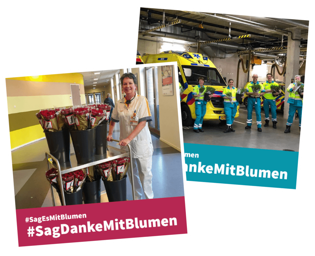 #SagEsMitBlumen visual 2
