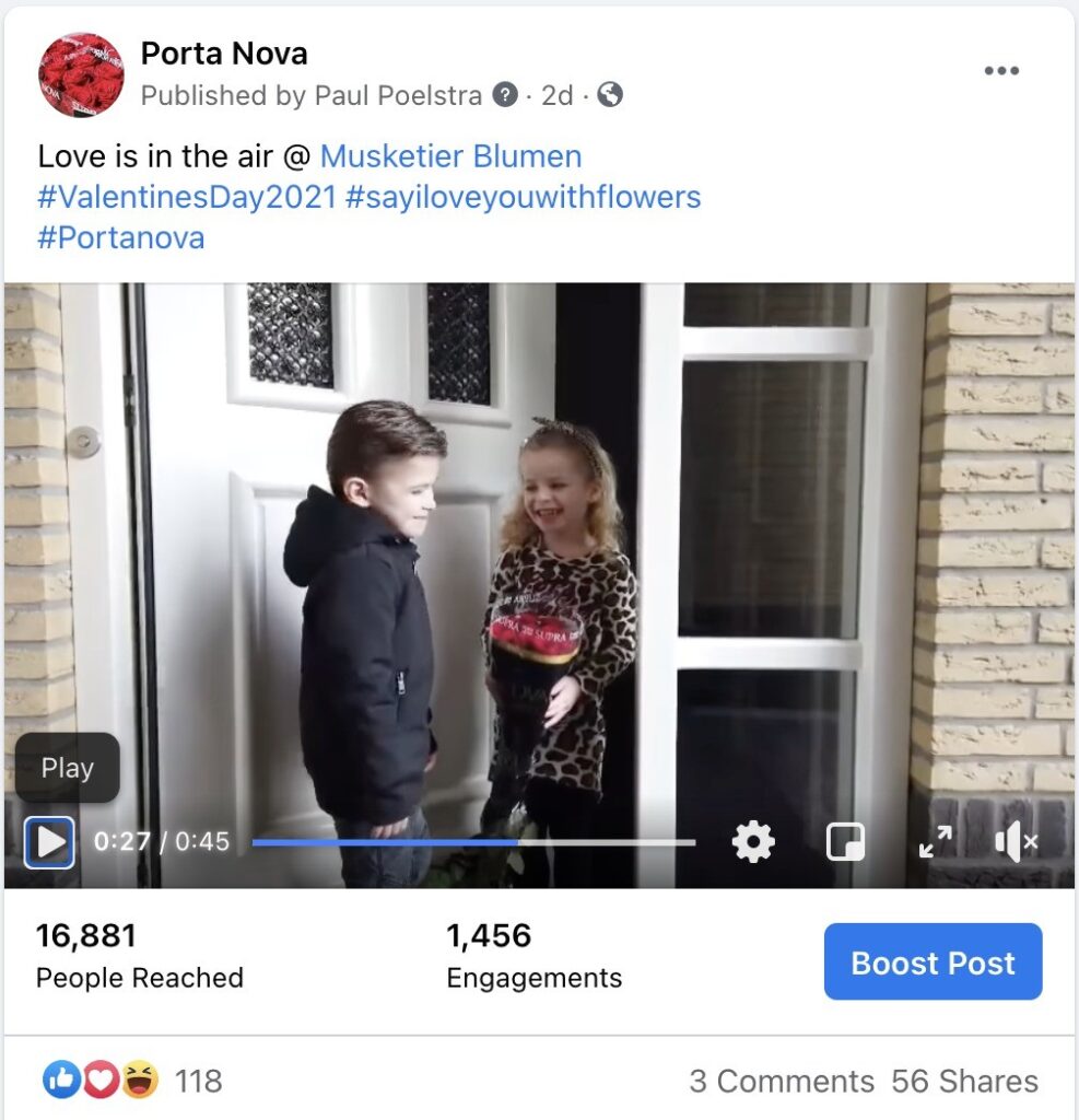 valentine's day social media porta nova